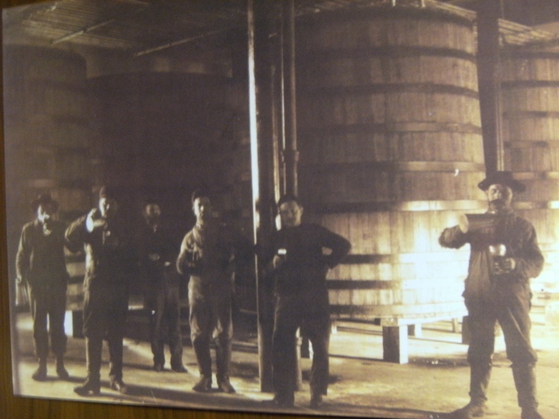Stevens Point Brewery workers in the stock celler_.JPG